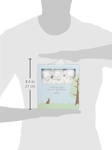 Angel Dear - White Lamb, Pair and a Spare Blankie Set - Image 3